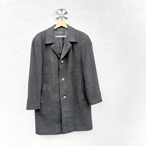 Wool Cashmere Midi Coat Roy Robson Men&#39;s  Size 46 - Gray color,  Classic  Vintage Menswear