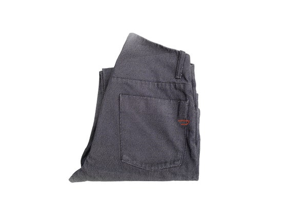 Vintage Diesel Indigo Tech Jeans – Anthrazite Grey Waxed Denim W29