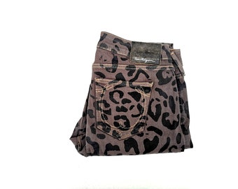 Vintage True Religion Leopard Print Skinny Jeans - Size 28, Made in USA