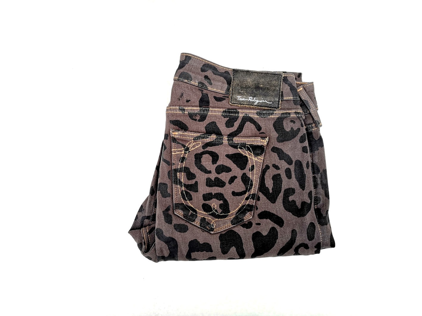 【TRUE RELIGION】★ジーンズ★ BOBBI FOILED LEOPARD JEAN BOBBI FOILED LEOPARD LOW RISE BAGGY JEAN - LIGHT LEOPARD