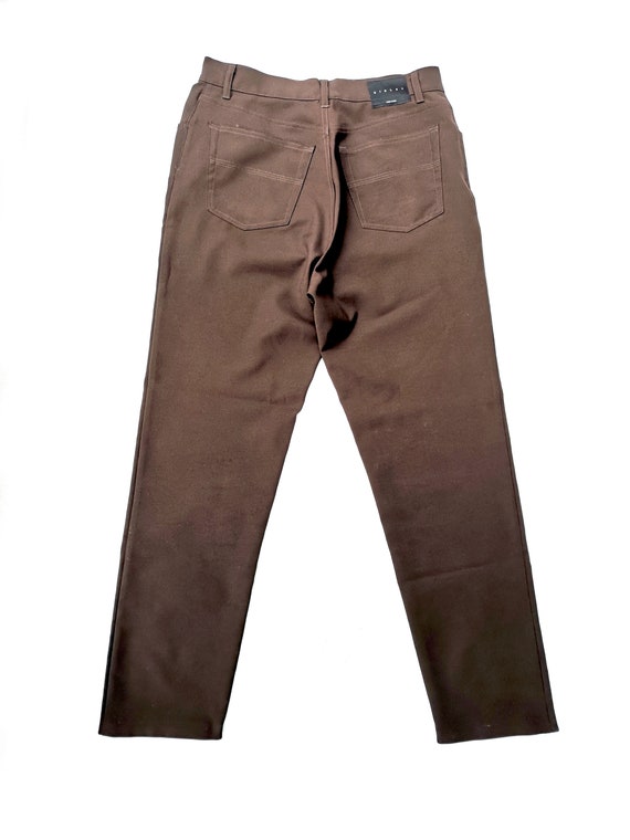 Vintage 90s Mens SISLEY Dark Brown Trousers Relax… - image 3