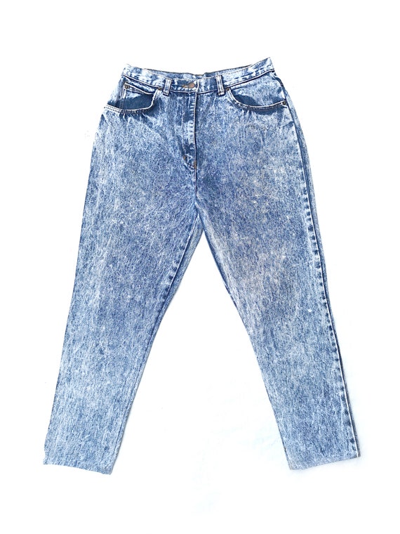 Vintage 90's Acid Wash Denim Jeans | Women's Size W28/small