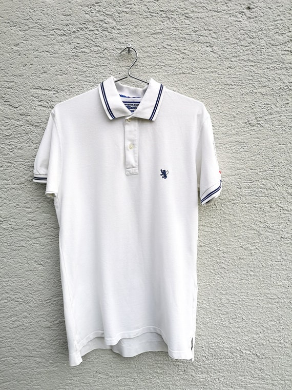 Vintage 80s Wilson White Polo Shirt Men's  size L… - image 2