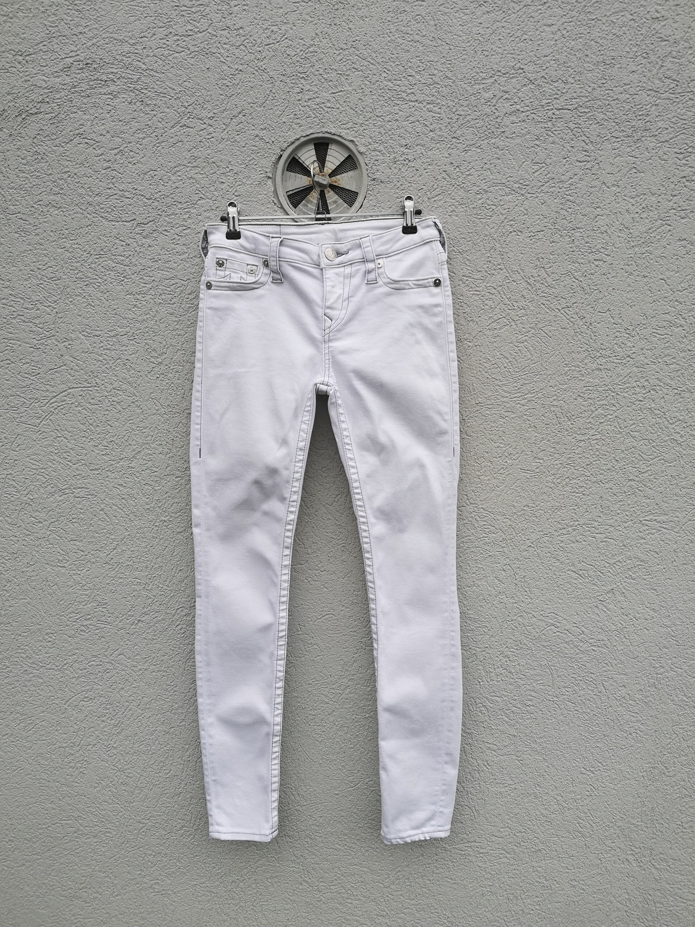 TRUE RELIGION ホワイトジーンズ　25 Vintage True Religion White Skinny Jeans - Women's Size 25