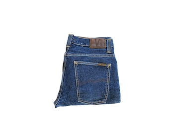 NUDIE  Skinny Jeans Grim Tim- size  W34 L34 |  Sustainable Organic Cotton - Dark Wash  Denim