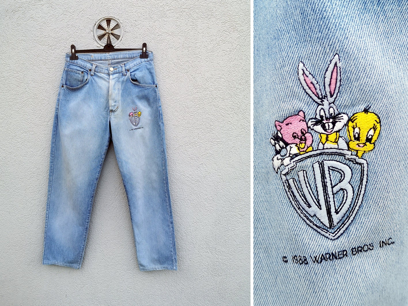 Vintage 90s BONAVENTURE Mens Jeans Relaxed Fit Straight Leg Denim Trousers RARE EDIT Etsy UK