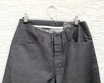 Vintage Diesel Indigo Tech Jeans – Anthrazite Grey Waxed Denim W29