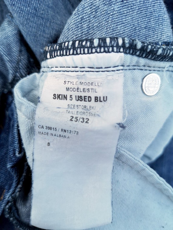 Acne Studios Skin 5 Used Blue Skinny Jeans Low Rise Size - Etsy