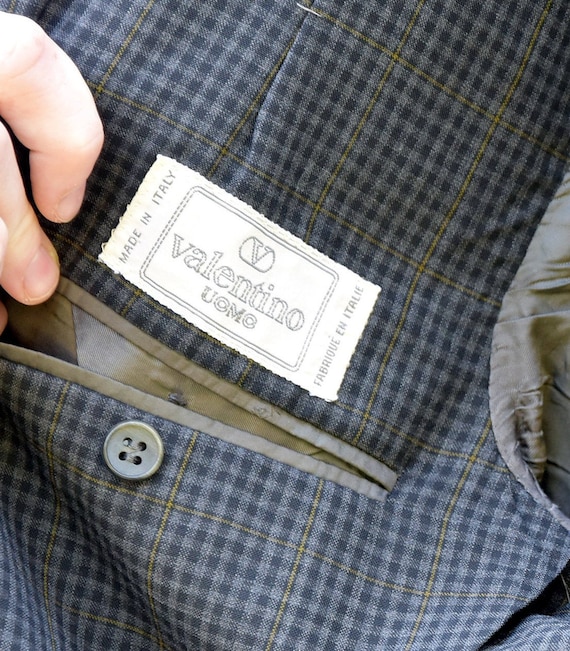 Rare Designer Vintage 70s Valentino Check Blazer Men's - Etsy Canada