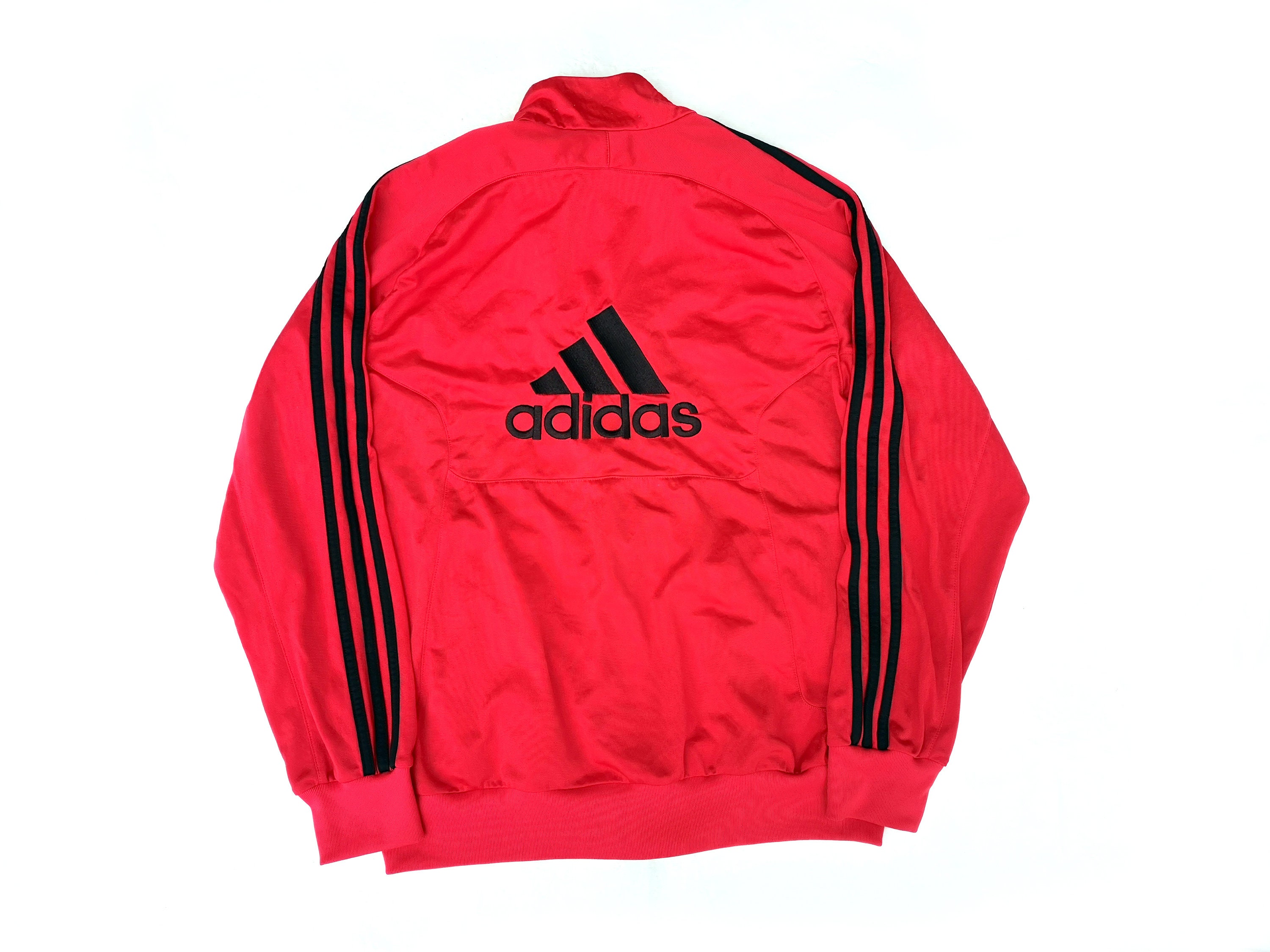 Vintage ADIDAS Track Jacket , Three Stripes Red Black Sport Vintage ADIDAS Track Jacket , Three Stripes Red Black Sport