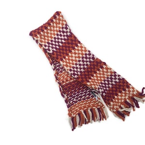 Multicolor Cable Knit Shawl  Sportmax Code - Trendy   Wool Scarf - Vintage Knitwear Made in Italy