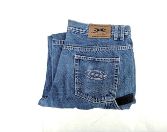 Vntg Technical Safety Workwear Jeans | Men's Utility Workwear Denim Pants  Size 52"