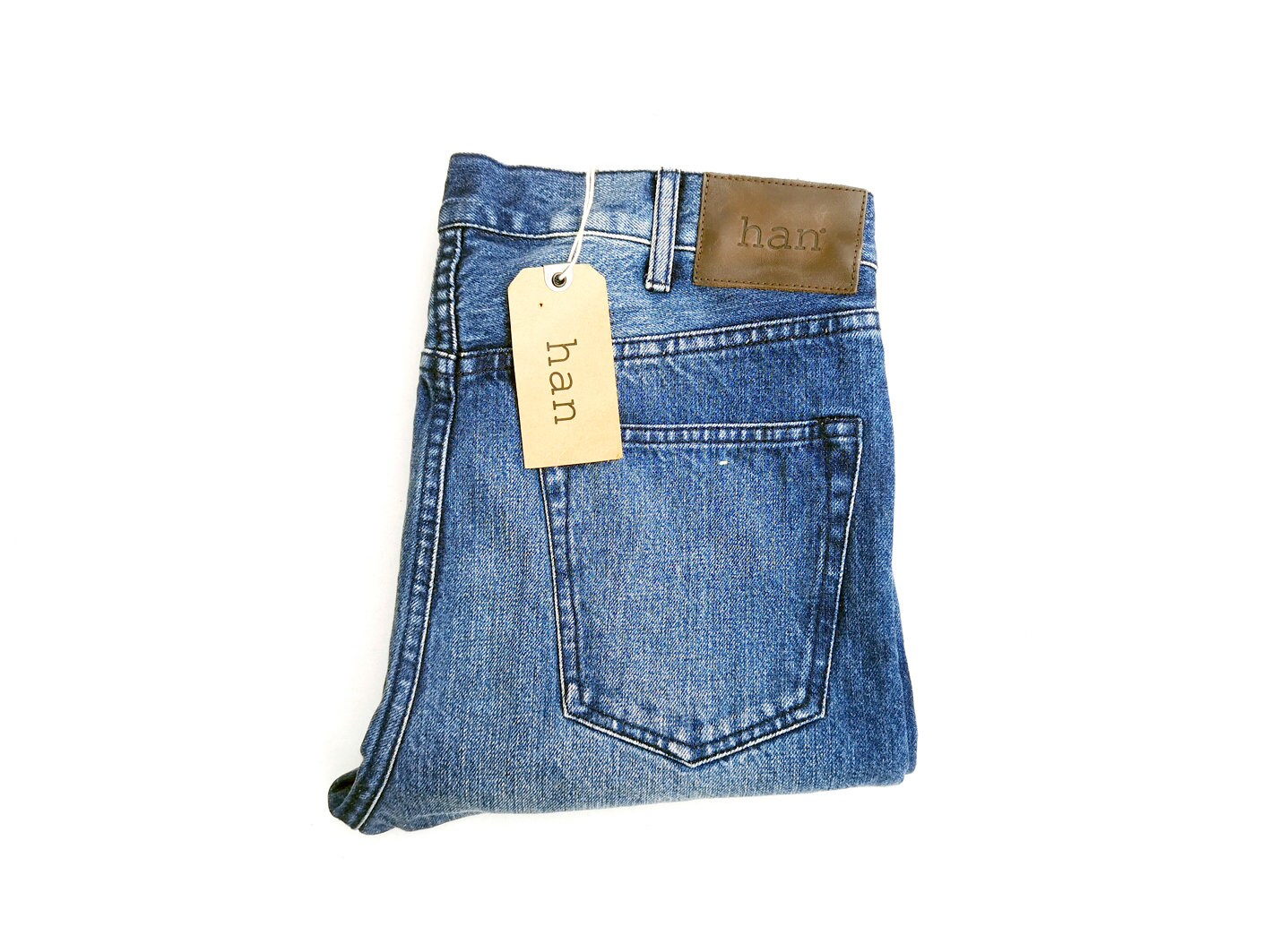 Han Kjobenhavn Lean Fitted Jeans Medium Blue Men
