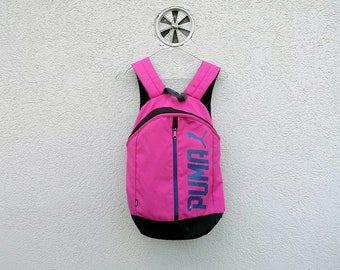 PUMA Unisex  Backpack in Pink and Blue | Sporty Rucksack for Boys and Girls | Rave Fashion