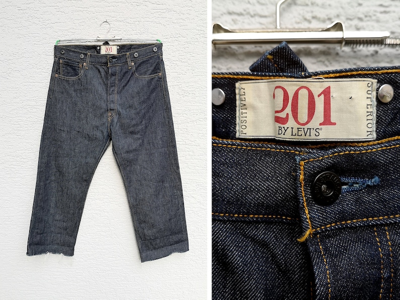 Vintage LEVIS 201 SUPERIOR Jeans Indigo Blue Baggy Hip Hop | Etsy