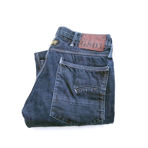 G-Star Raw Modernist Army Radar Straight Jeans - Men&#39;s Size 33x36 - Dark Blue Wash - Mid Rise