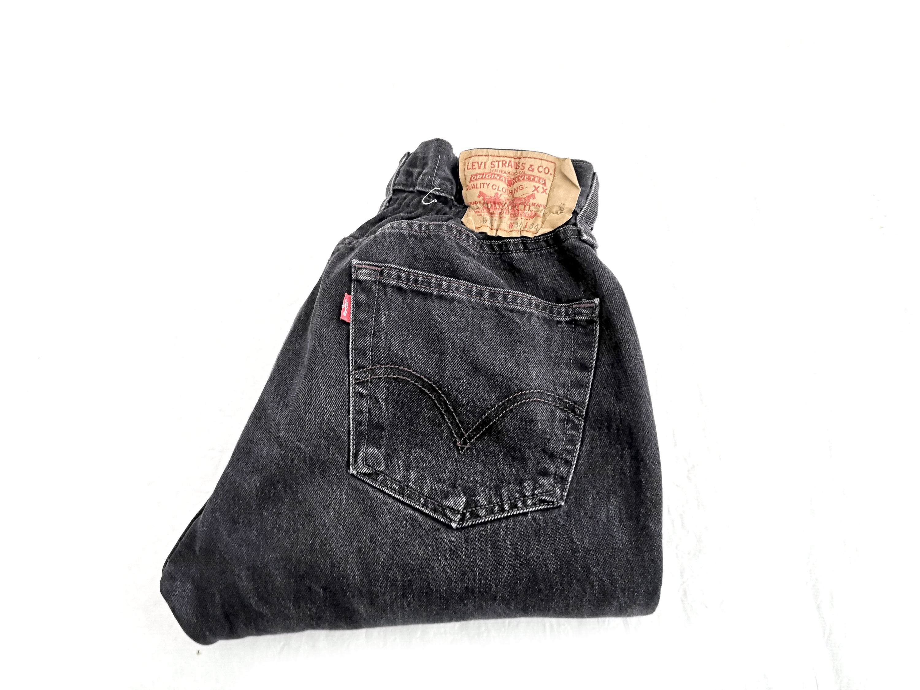 Levi's 501 Women's Jeans - Black Charcoal Stonewashed Denim Levi's 501 Women's Jeans - Black Charcoal Stonewashed Denim