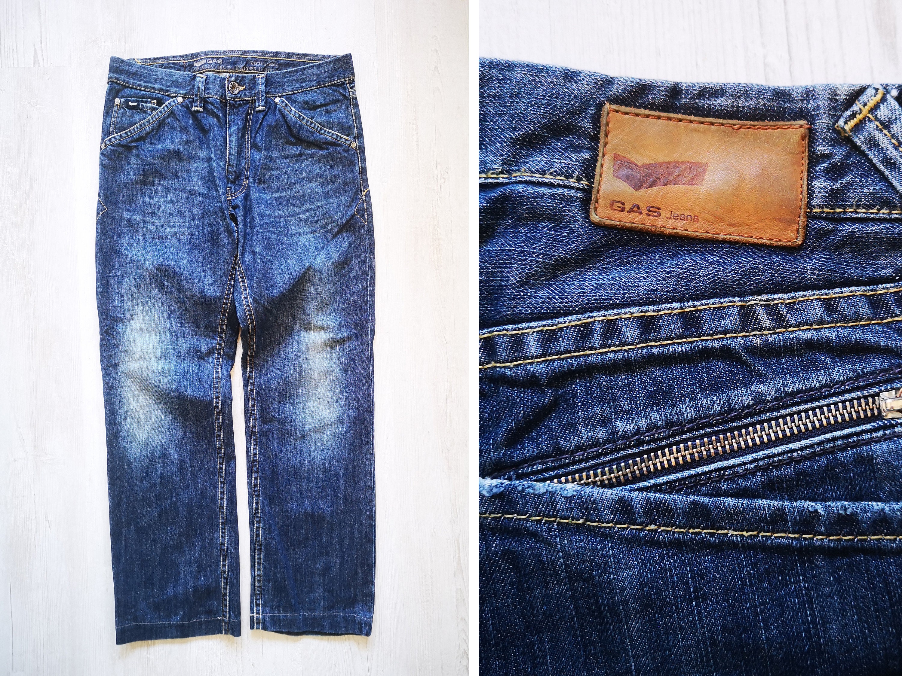 Vintage 90s GAS Jeans Men Relaxed Fit 