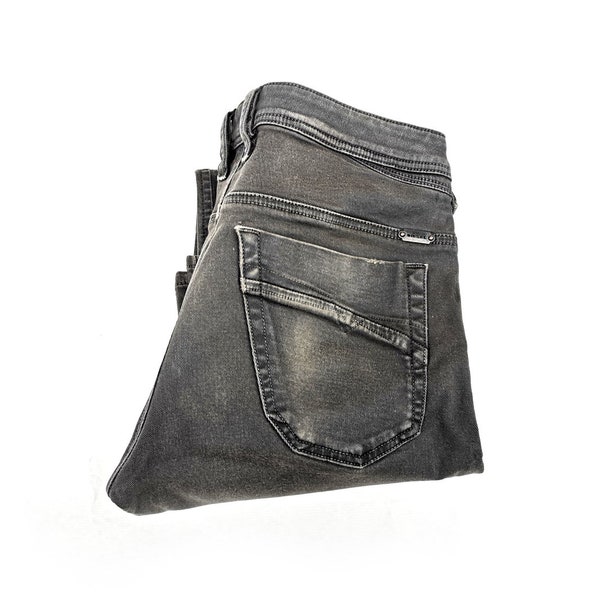 Y2k DIESEL Iakop Slim  Jeans-  Mud grey   Button Fly, Distressed Denim Pants  size  W31