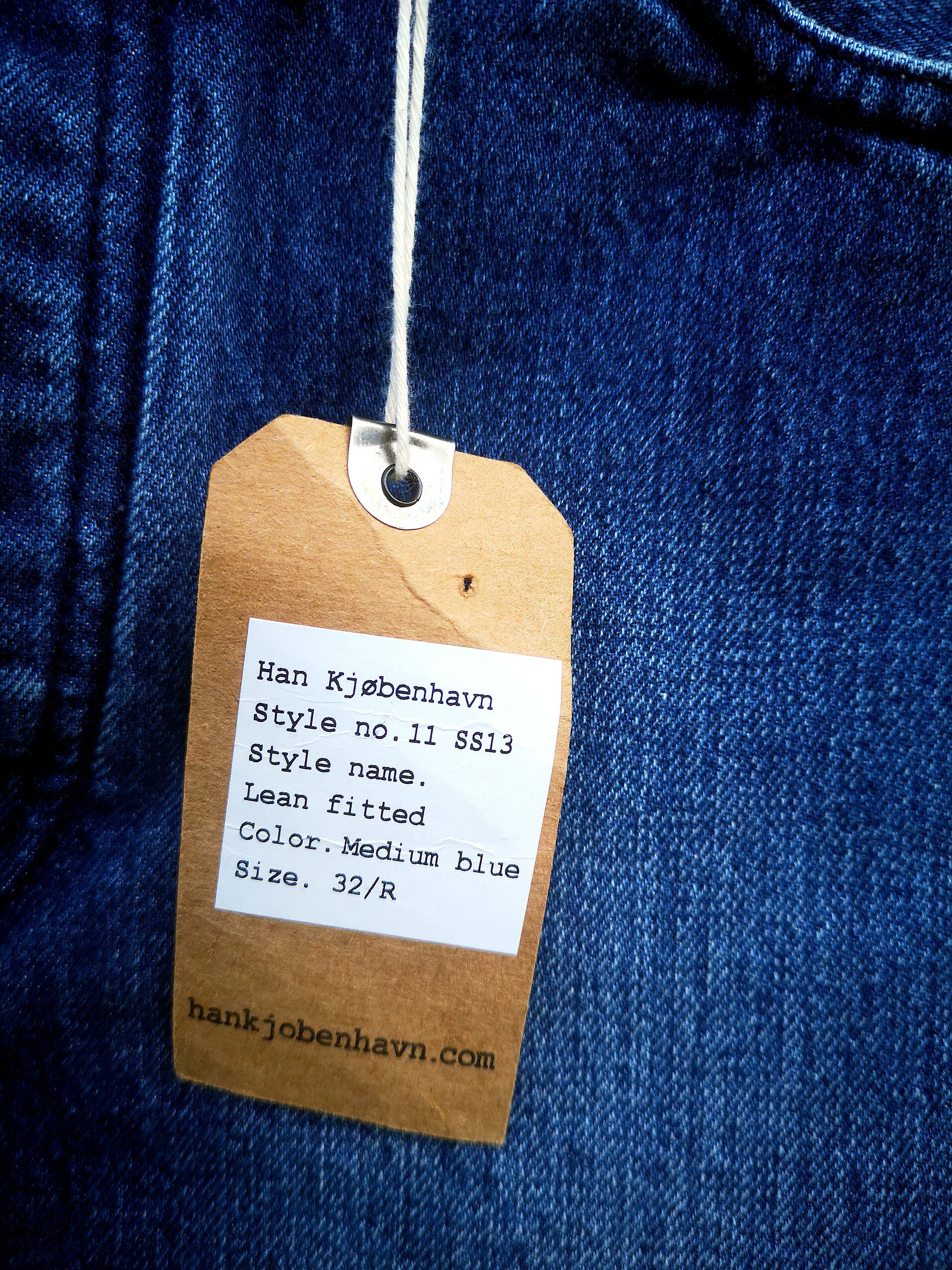 Han Kjobenhavn Lean Fitted Jeans Medium Blue Men