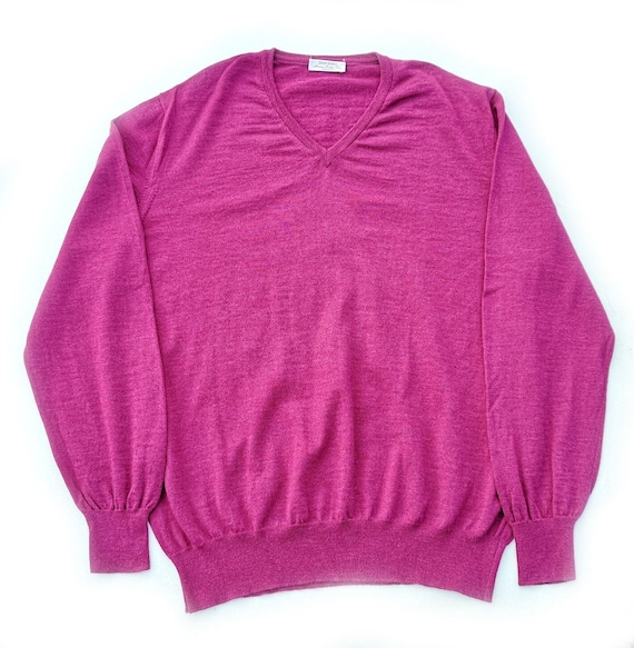 Gran Sasso Extra Fine Merino Wool  Jumper  - Purp… - image 1