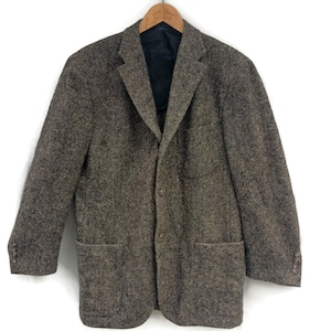 Vintage Polo Ralph Lauren Brown Wool Sport Coat – Classic Tailored Speckled Jacket
