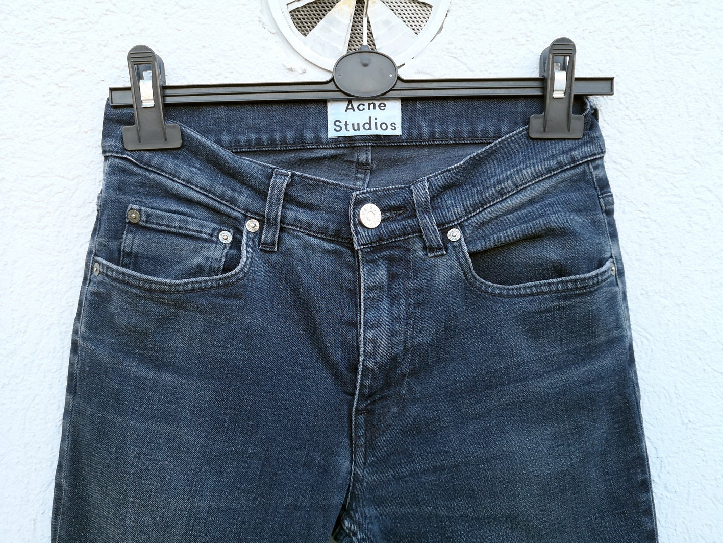 Acne Studios Skinny Jeans – Blue Black Denim, Scandinavian Fashion 