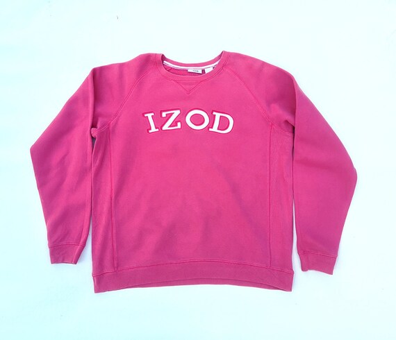 Vintage  IZOD Pink Sweatshirt - Crewneck Sport Sw… - image 1