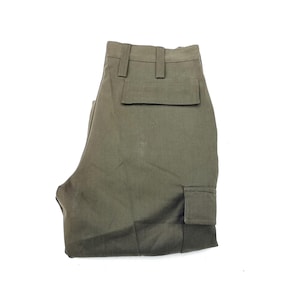Italian Vintage Green Military  Shorts - Men&#39;s  Army Pants- TG 46 -6R