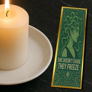 Medusa Mythology Bookmark – Greek Goddess Vibes for BookTok Lovers | Dark Academia Aesthetic