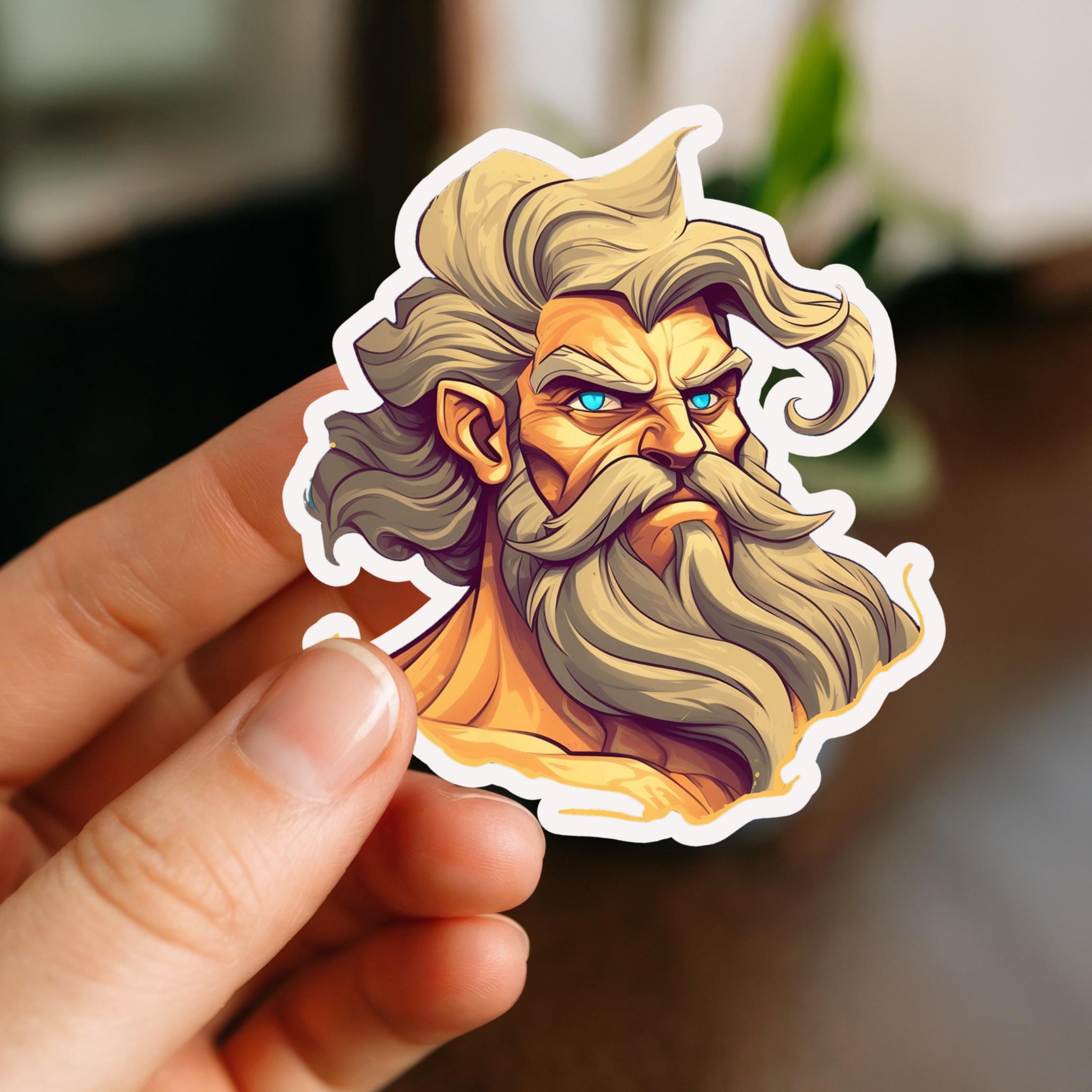 Greek God Zeus Sticker - Etsy Greek God Zeus Sticker - Etsy