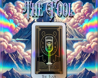 Holographic Tarot Card Sticker | The Fool| Greek Mythology Inspired