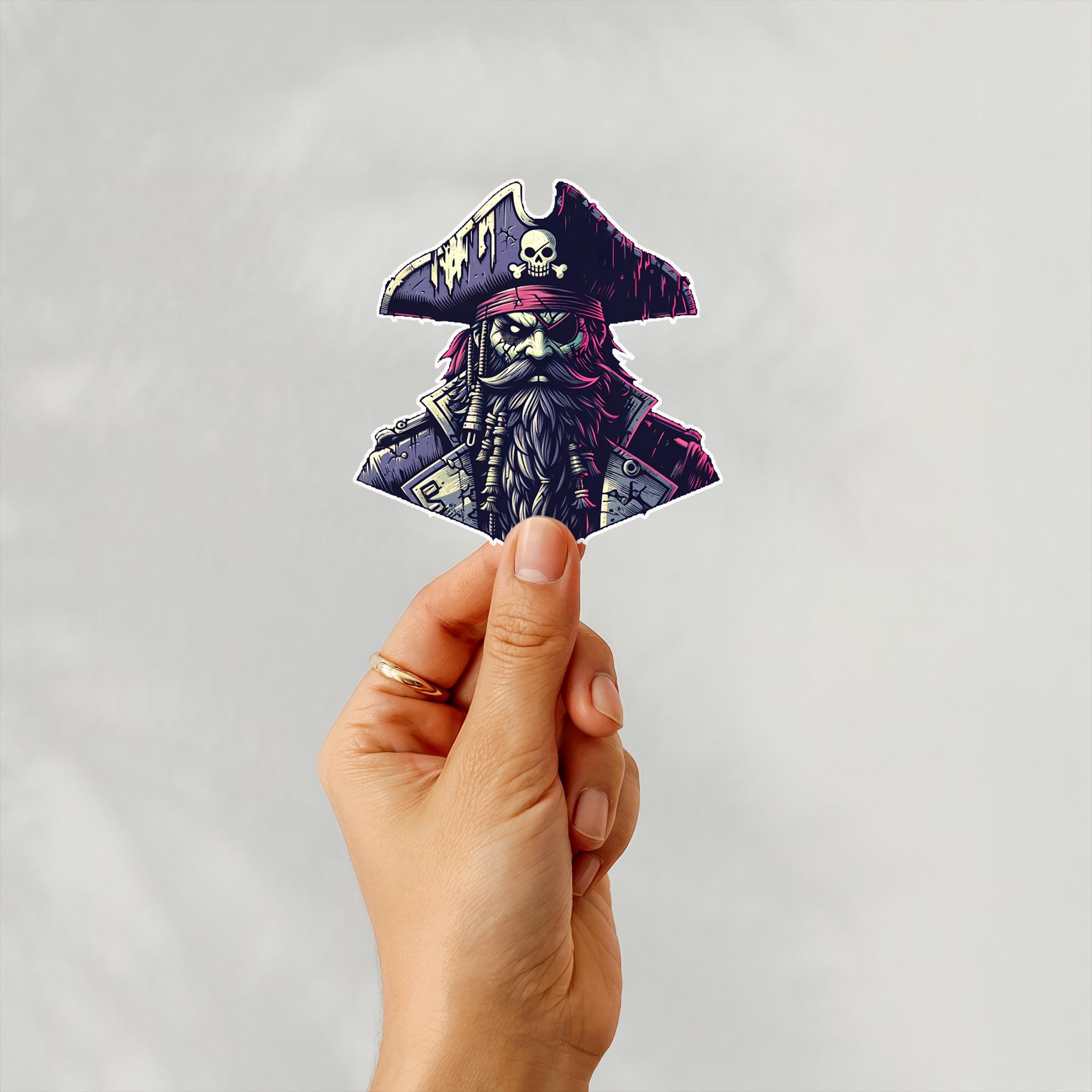 Ghost Pirate|blackbeard|sticker|golden Age of Piracy|yo-ho - Etsy