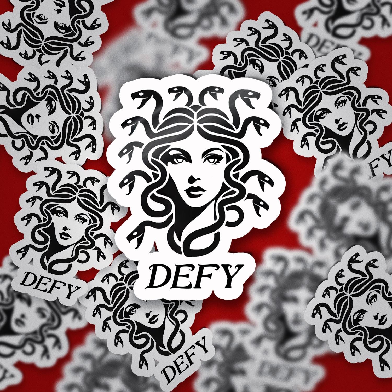 DEFY Sticker| Greek Mythology| Strength & Independence| Medusa - Etsy