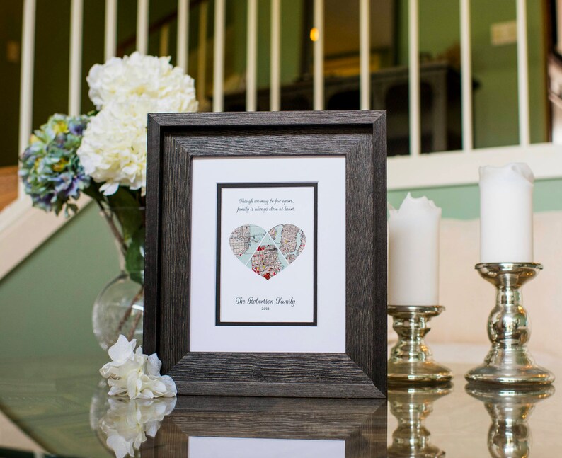 Personalized Long Distance Family Gift Distance Gifts for ...