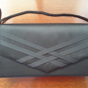 Vintage Lewis Handbag Black Patent Leather La Regale Lord &