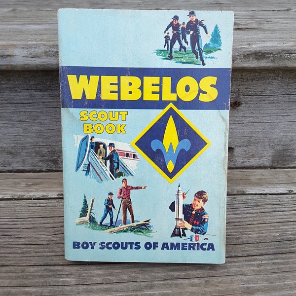 Vintage WEBELOS SCOUT BOOK Boy Scouts of America 1969 With Parents Supplement