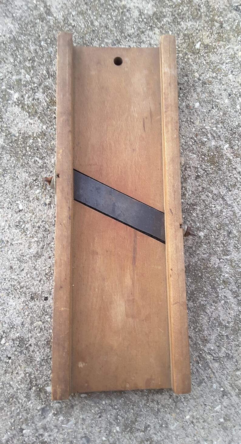 Antique QUEEN CABBAGE CUTTER Wooden Vegetable Slicer Shredder Etsy