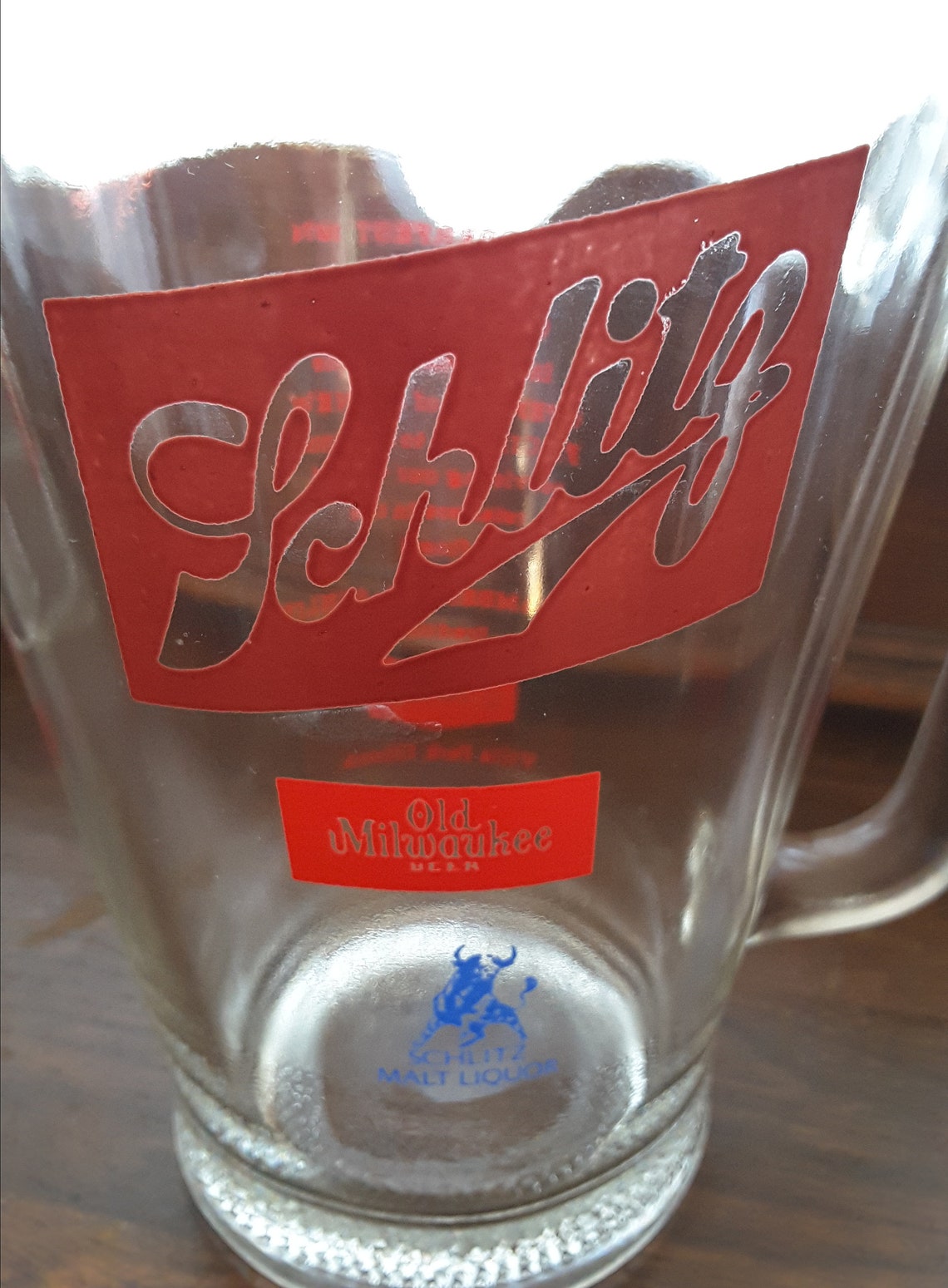 schlitz beer glass 1970s