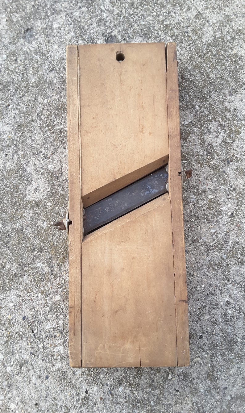 Antique QUEEN CABBAGE CUTTER Wooden Vegetable Slicer Shredder Etsy