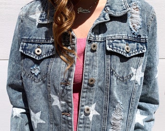jean jacket stars