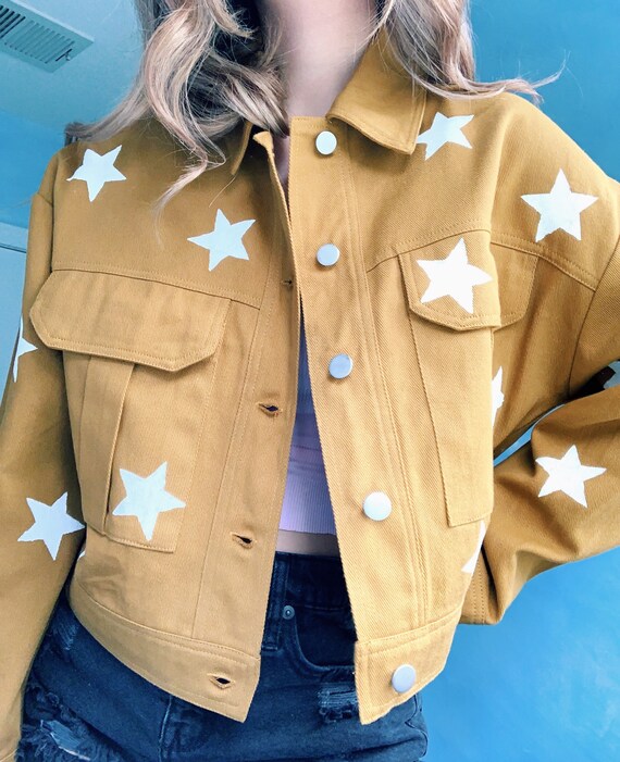 mustard cargo jacket