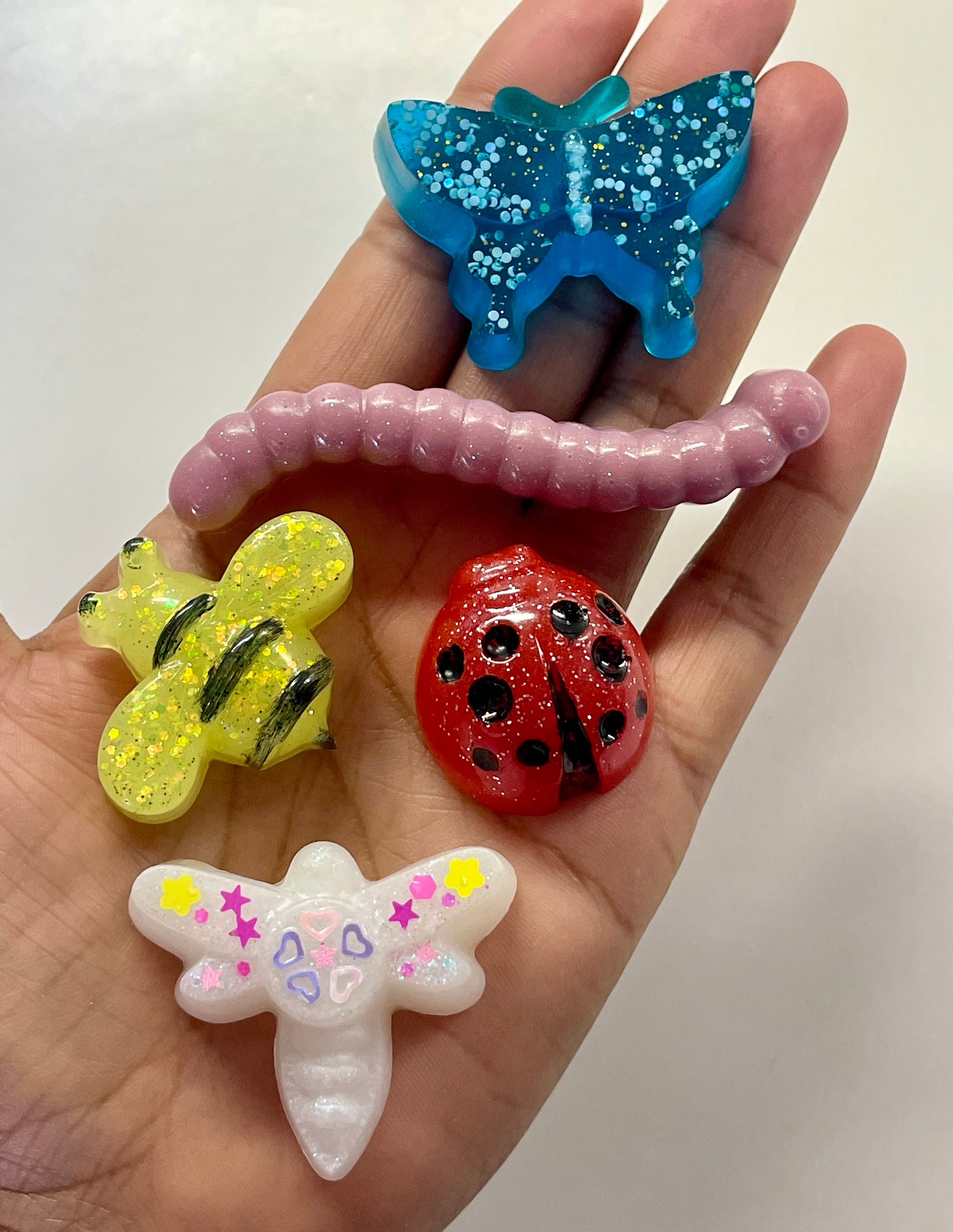 Resin Insect Counters | Loose Parts Sensory Bin, Preschool Math - Etsy