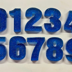 Blue Numbers 0-9|Preschool Math Resource|Math Manipulative|counting resource