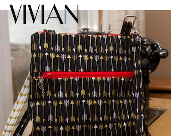 Vivian small Crossbody Purse Bag  Sewing Pattern PDF