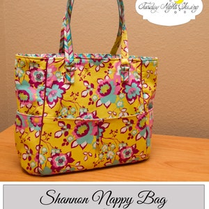 Shannon Nappy Diaper Shoulder Bag PDF Sewing Pattern