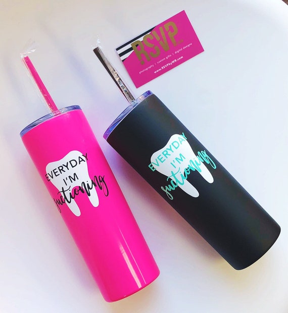 Dental Assistant Dental Hygienist Skinny Steel Tumbler Gift Etsy