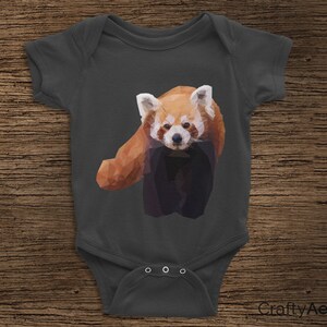 Red Panda Low Poly Geometric Design For Kids Unisex Favorite Etsy