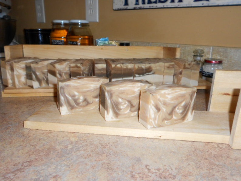 Almond Scented cold process Goat Milk Soap image 3