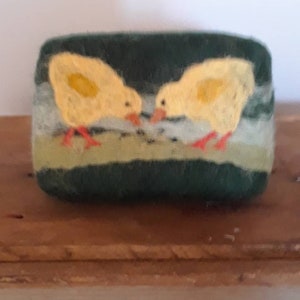 Hand felted merino wool handmade goat milk cold process soap. image 8